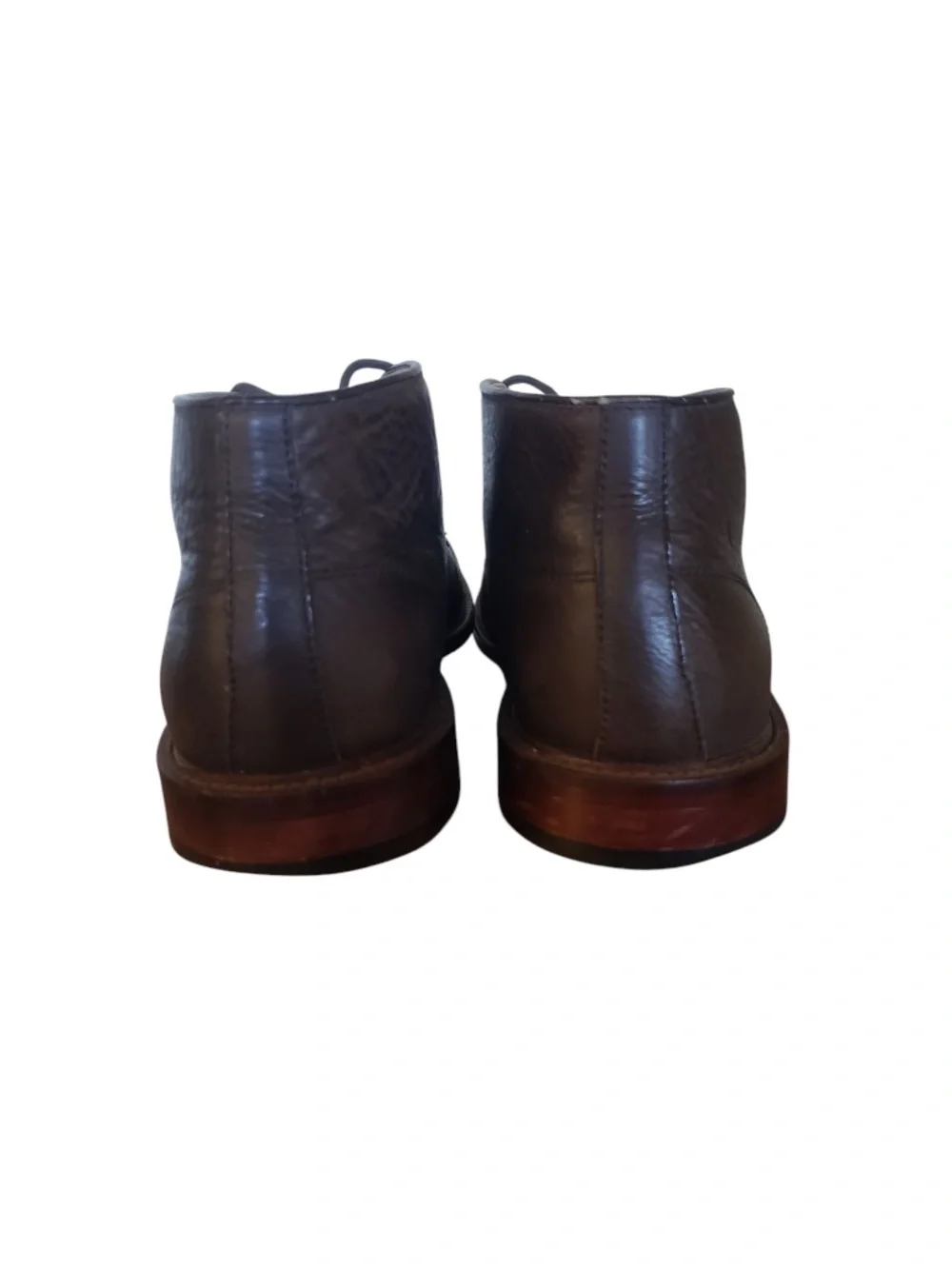 Banana Republic Chocolate Brown Leather Chukka Lace Up Boots Size 8